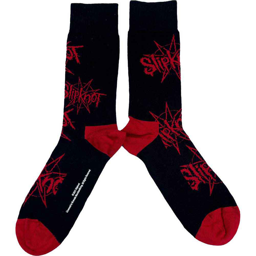 Ponožky Slipknot - Logo & Nomogram, Unisex,Čierna,UK 4 - 7