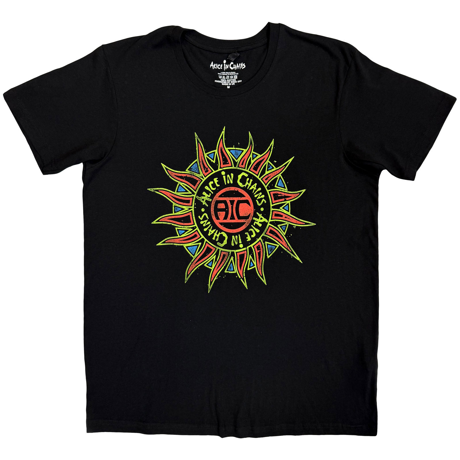 Tričko Alice In Chains - Sun Logo, Unisex,Čierna,XXL