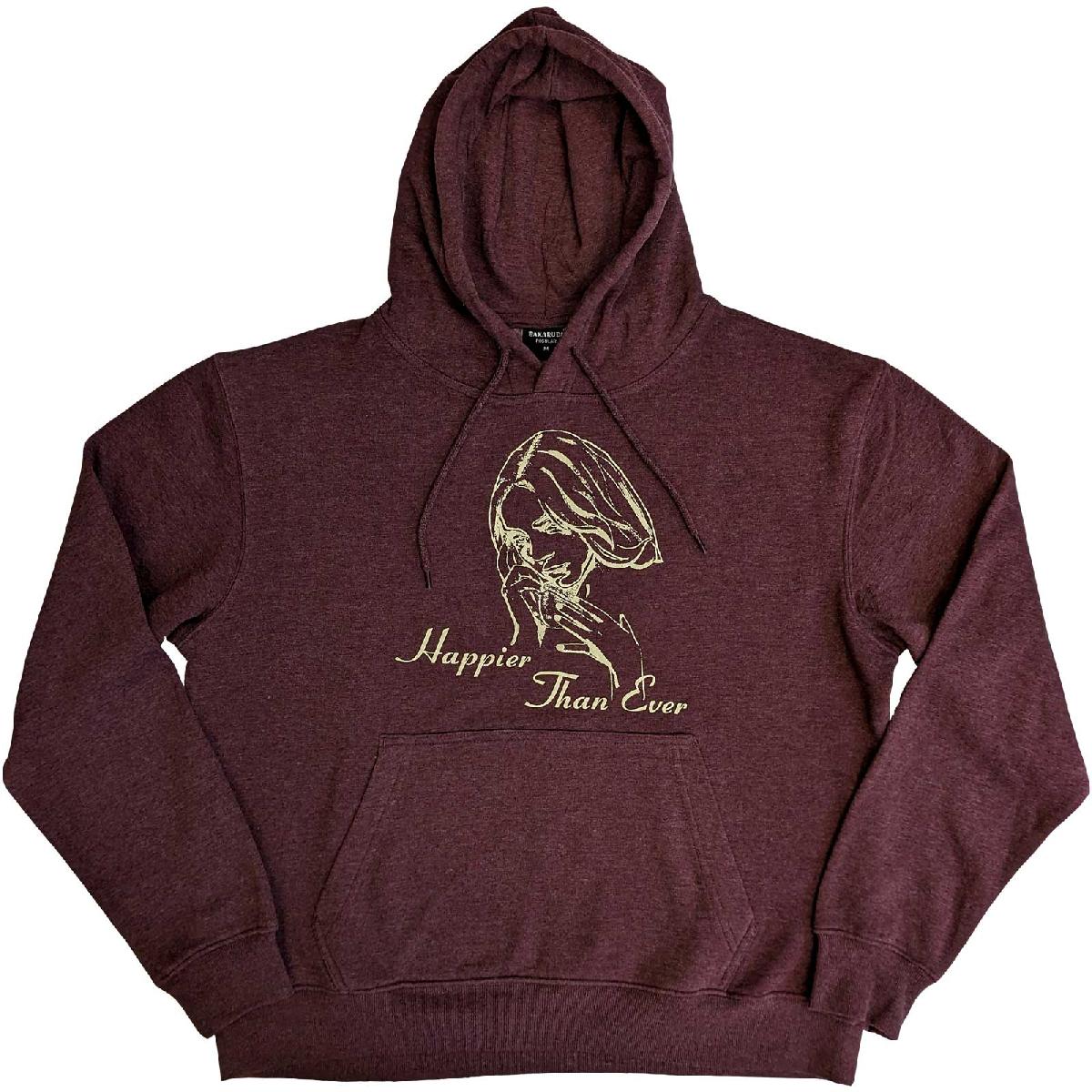 Mikina Billie Eilish - Happier Than Ever, Unisex,Hnedá,XXL