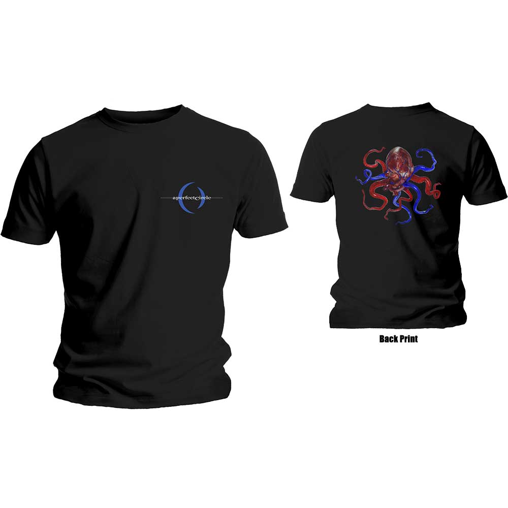 Tričko A Perfect Circle - Octoheart, Unisex,Čierna,XL