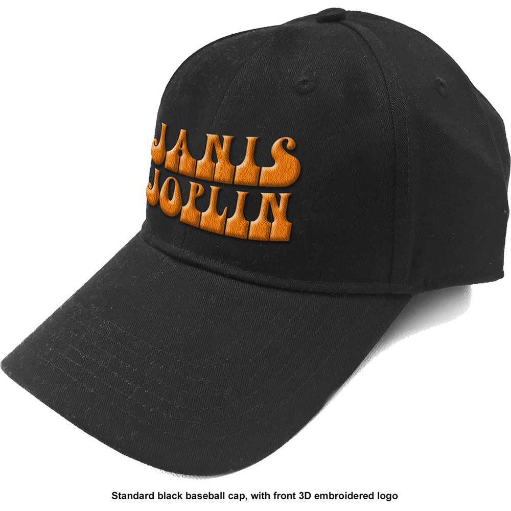 Šiltovka Janis Joplin - Orange Logo, Unisex,Čierna,Univerzálna