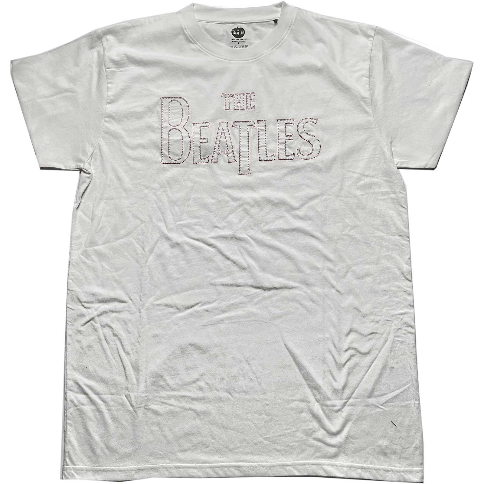Tričko The Beatles - Drop T Logo, Unisex,Biela,M