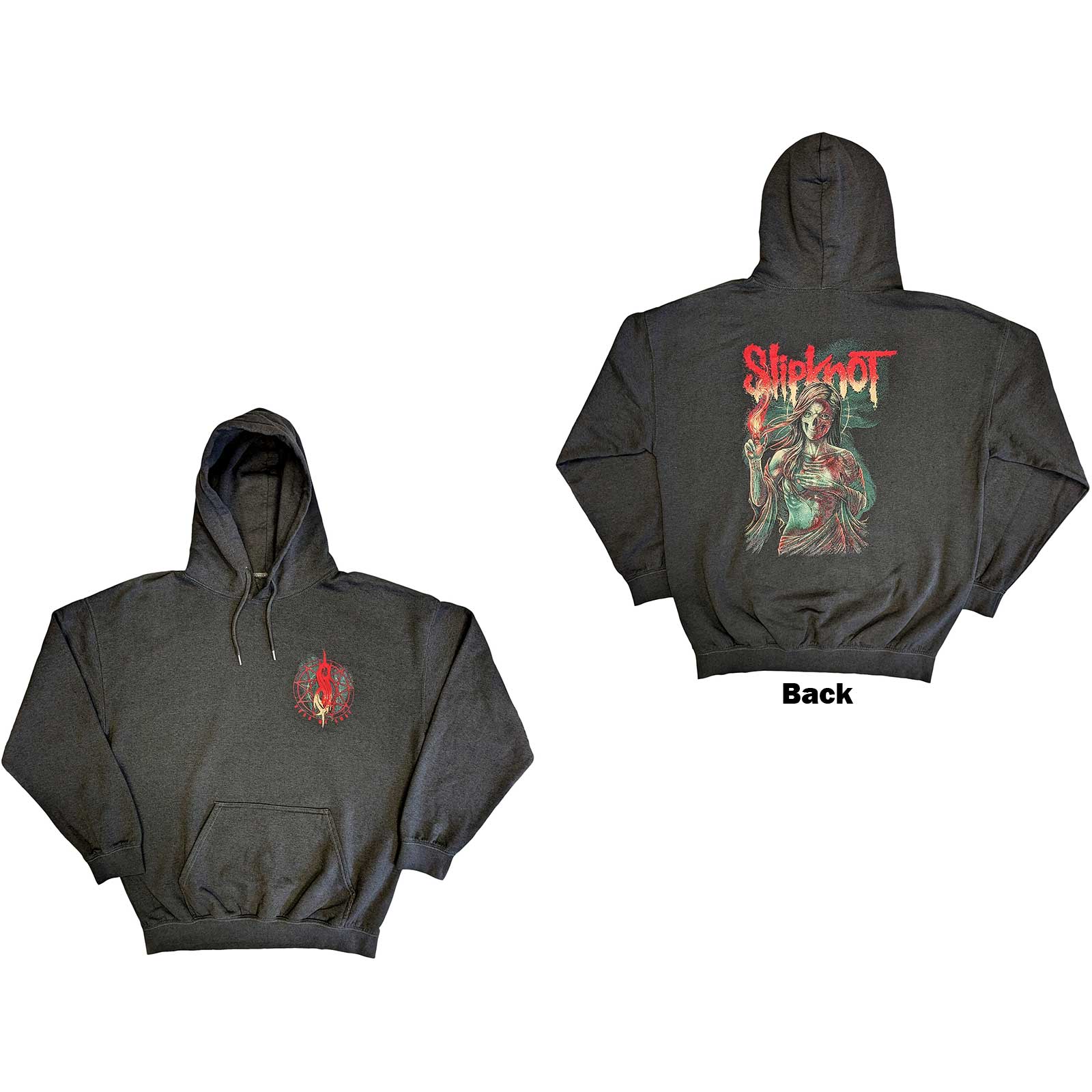 Mikina Slipknot - Burn Me Away, Unisex,Šedá,XXL