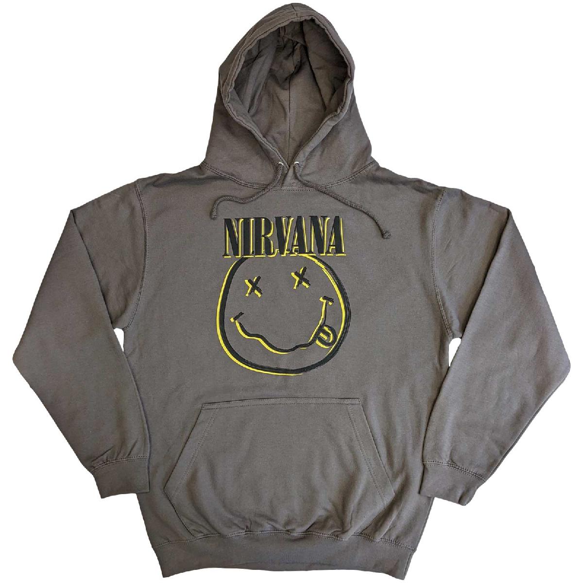 Mikina Nirvana - Inverse Smiley, Unisex,Šedá,XXL
