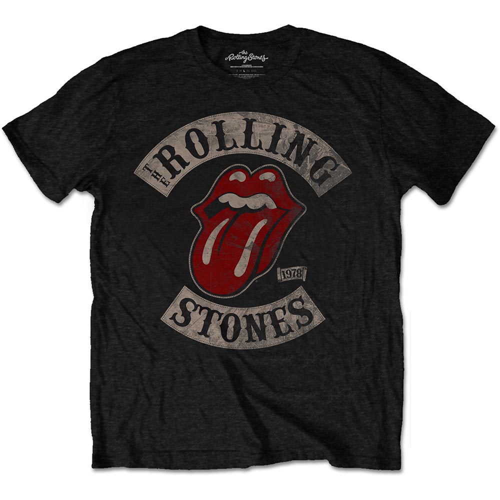Tričko The Rolling Stones - Tour 1978, Unisex,Čierna,5XL
