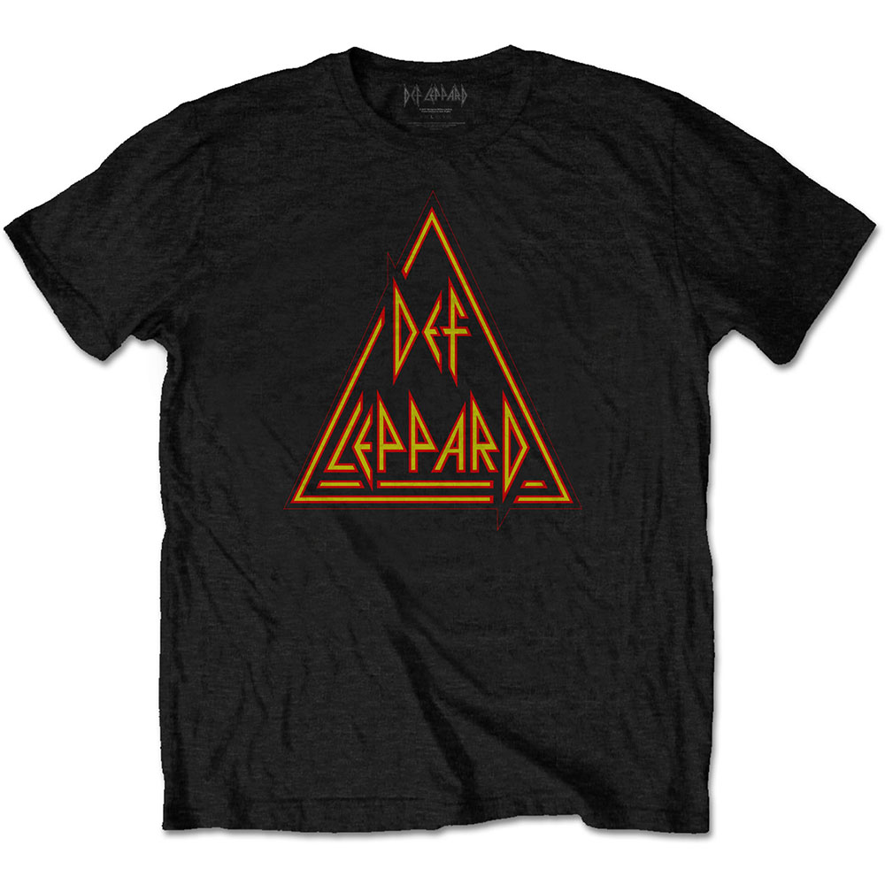 Tričko Def Leppard - Classic Triangle, Unisex,Čierna,XXL