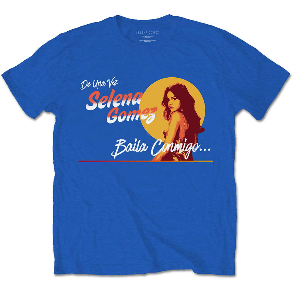 Tričko Selena Gomez - Mural, Unisex,Modrá,XXL