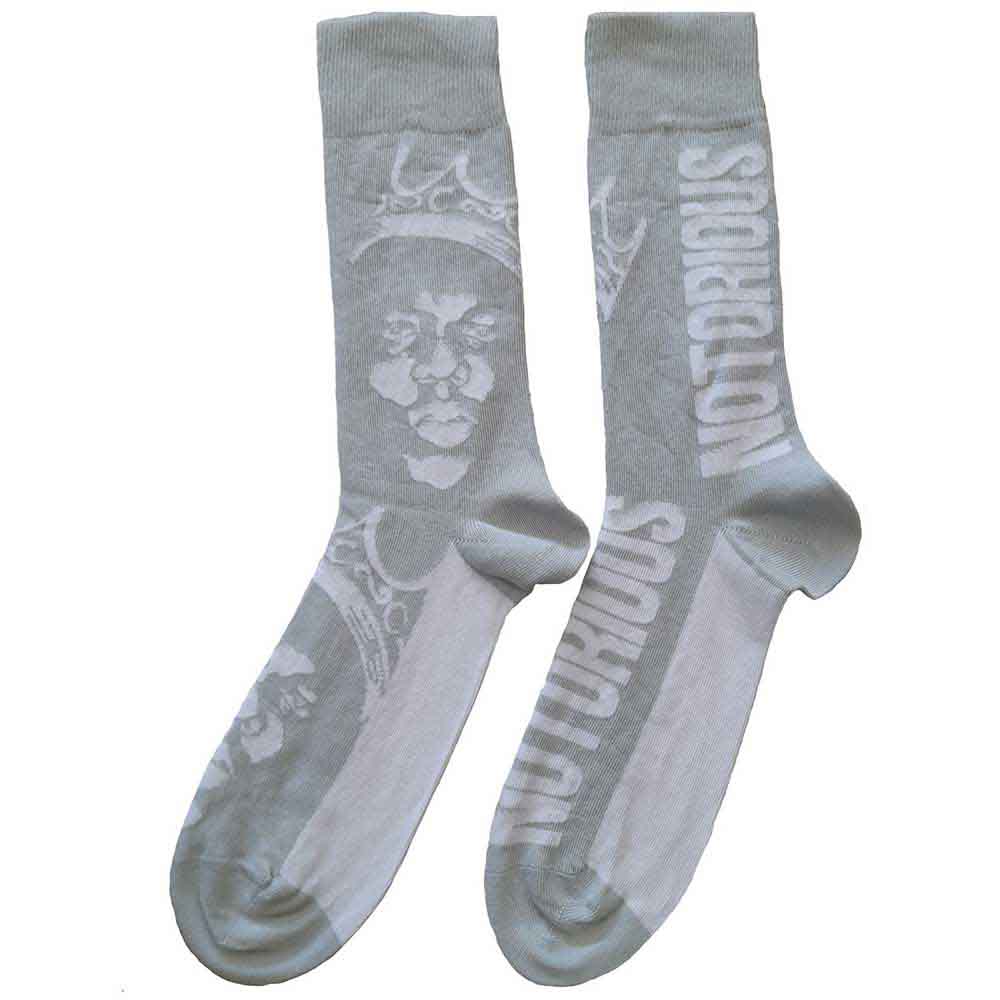 Ponožky Biggie Smalls - Crown Monochrome, Unisex,Biela,UK 7 - 11