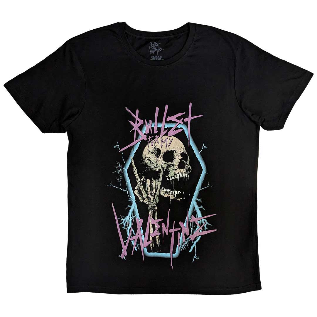 Tričko Bullet for My Valentine - Thrash Skull, Unisex,Čierna,XXL