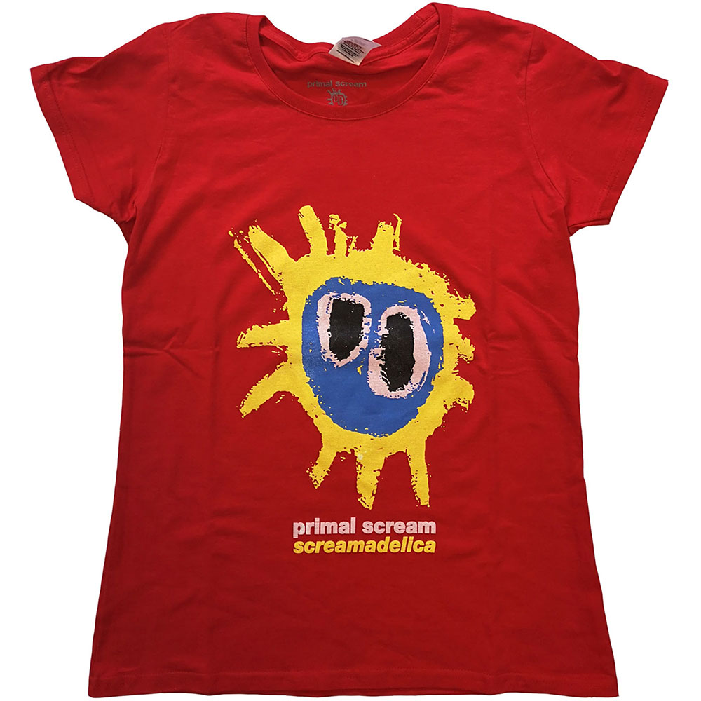 Tričko Primal Scream - Screamadelica, Žena,Červená,XXL