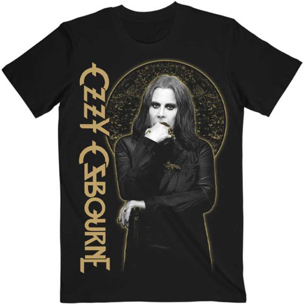 Tričko Ozzy Osbourne - Patient No. 9 Gold Graphic, Unisex,Čierna,M