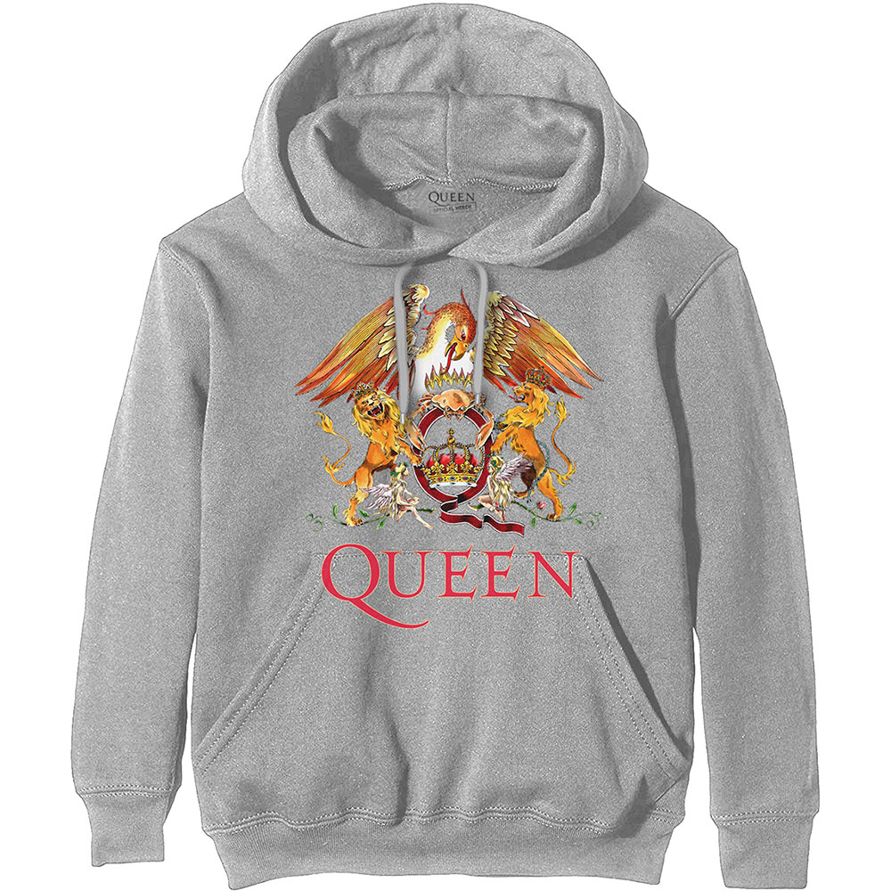 Mikina Queen - Classic Crest, Unisex,Šedá,XXL