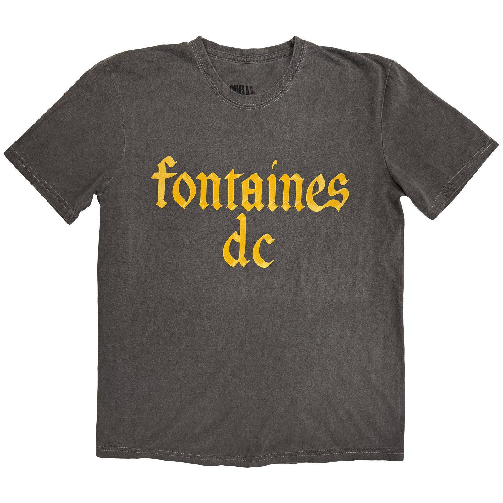 Tričko Fontaines D.C. - Gothic Logo, Unisex,Šedá,XXL