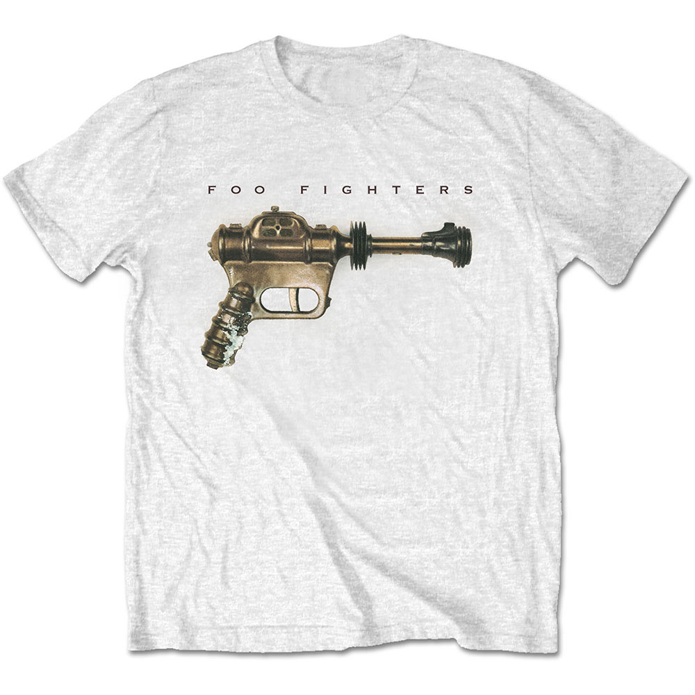 Tričko Foo Fighters - Ray Gun, Unisex,Biela,XXL