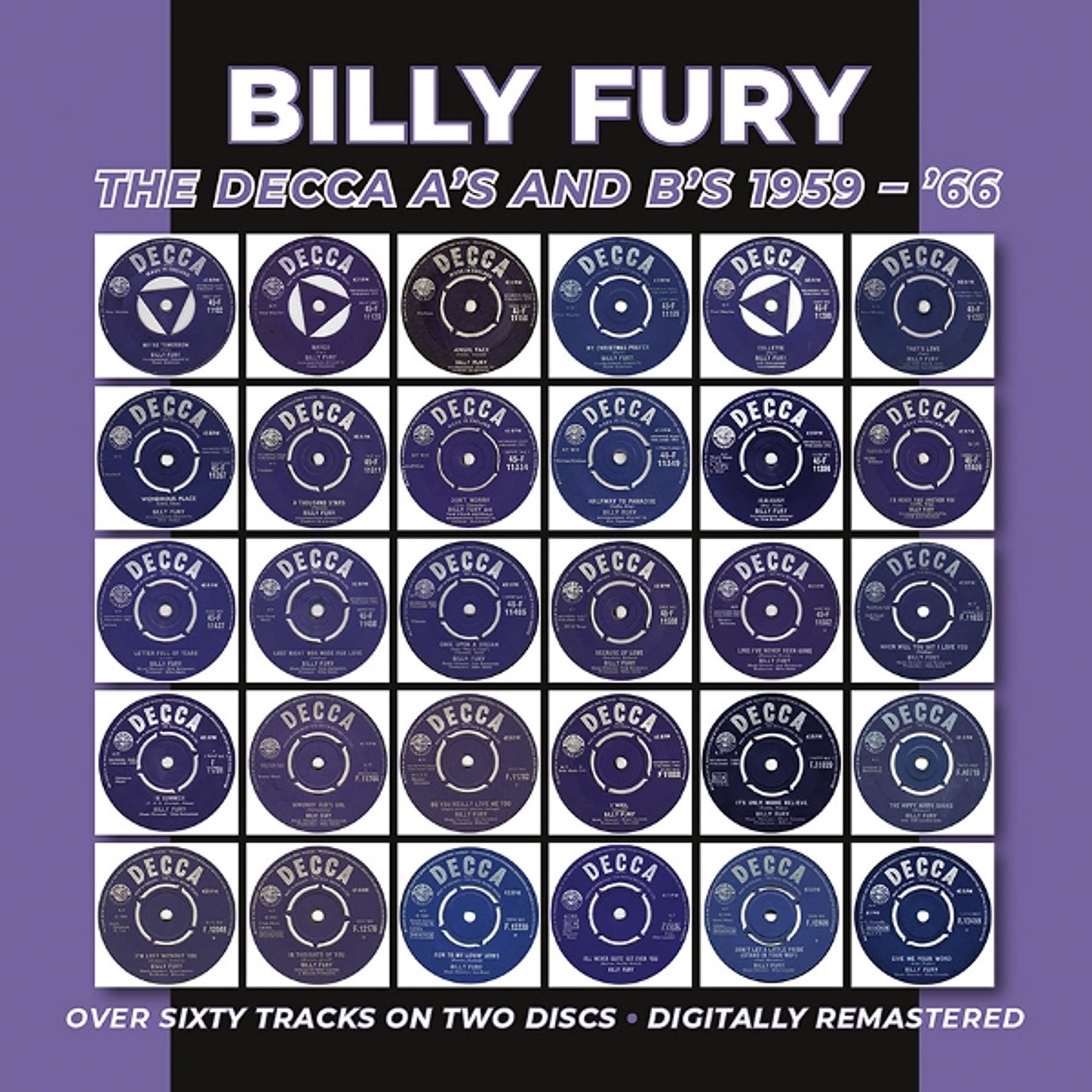 CD Billy Fury - DECCA A'S AND B'S 1959...