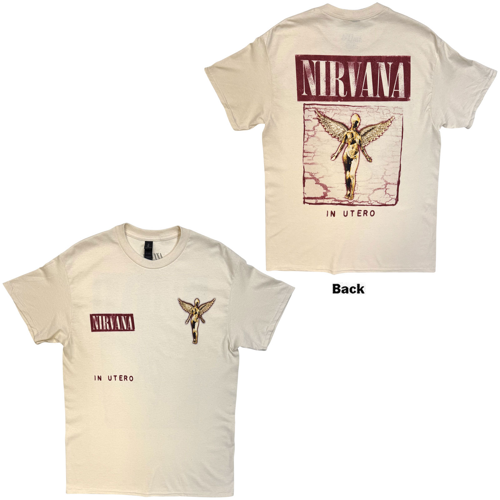 Tričko Nirvana - In Utero Cover, Unisex,Natural,XXL