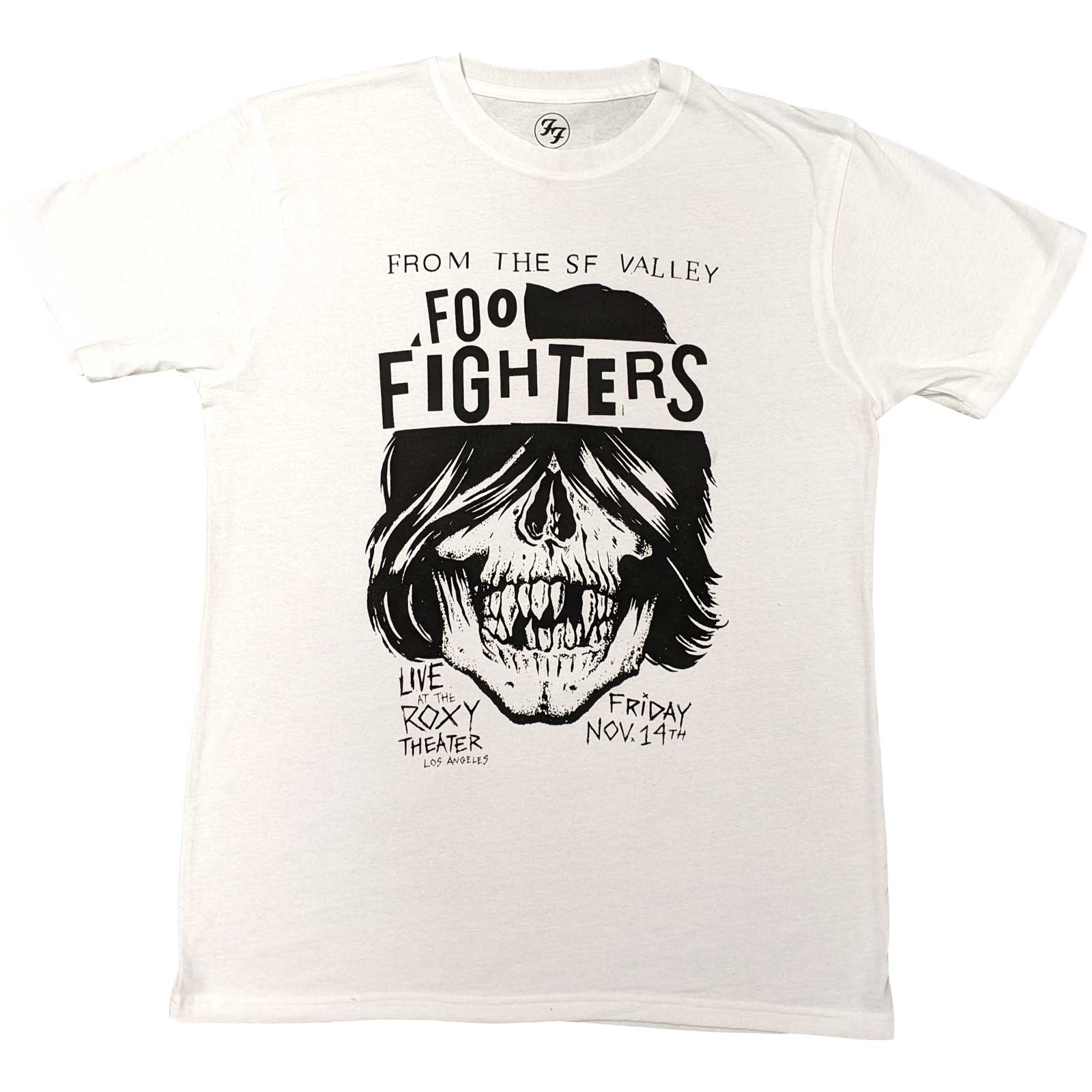 Tričko Foo Fighters - Roxy Flyer, Unisex,Biela,XXL