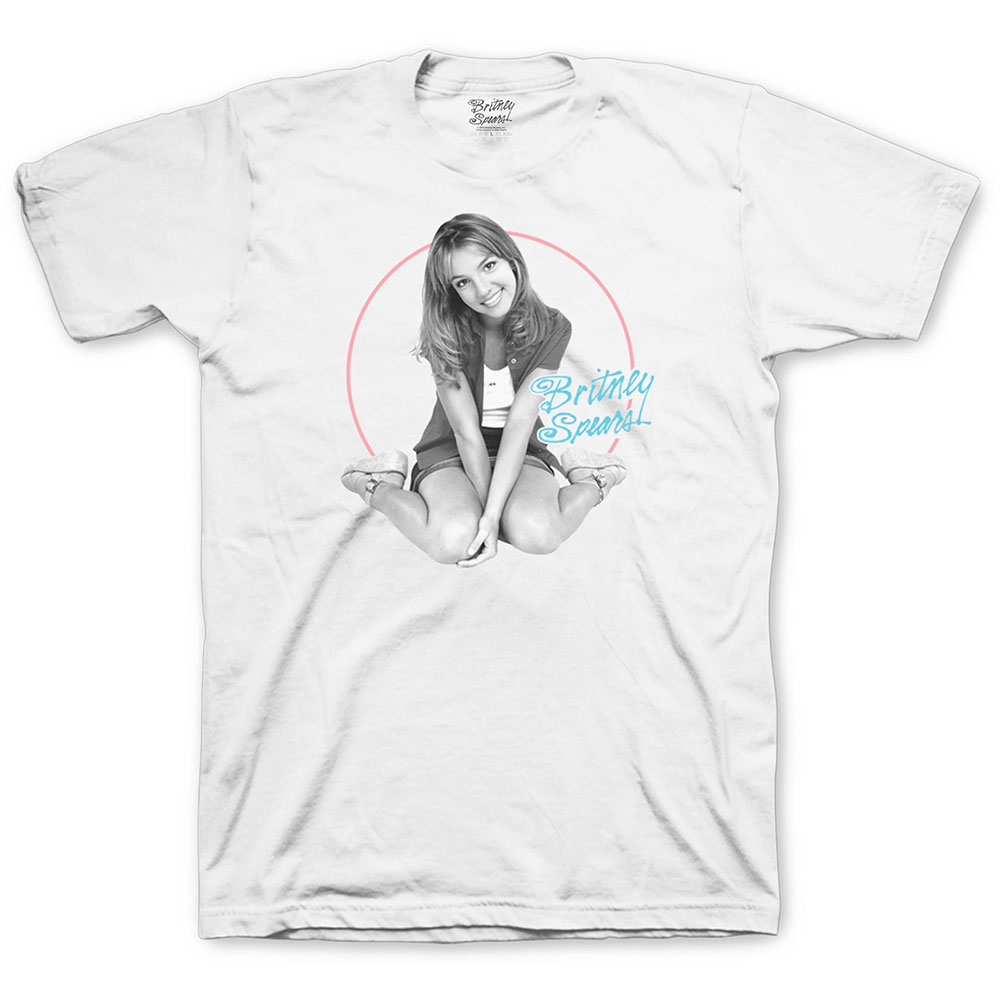 Tričko Britney Spears - Classic Circle, Unisex,Biela,XXL