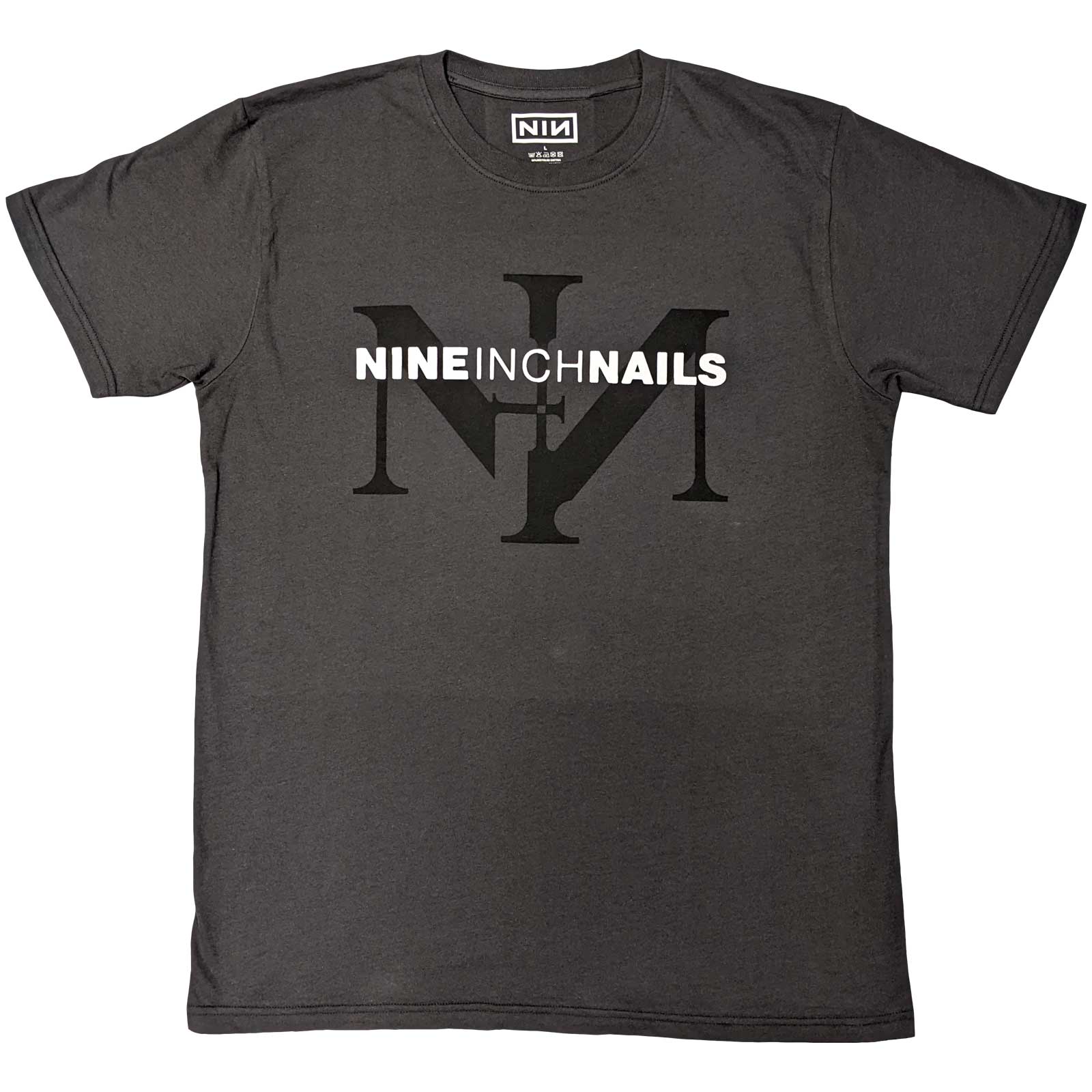 Tričko Nine Inch Nails - Icon & Logo, Unisex,Šedá,XL