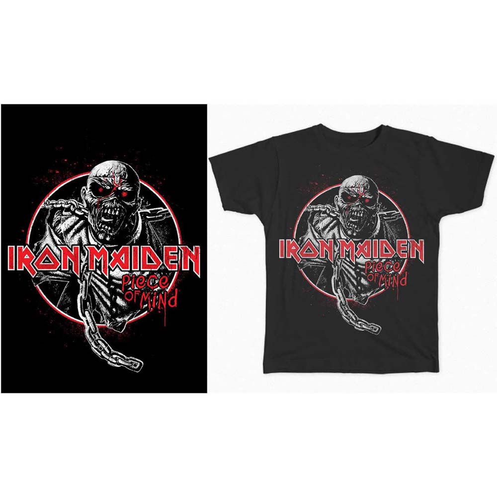 Tričko Iron Maiden - Piece of Mind Circle, Unisex,Čierna,XXL