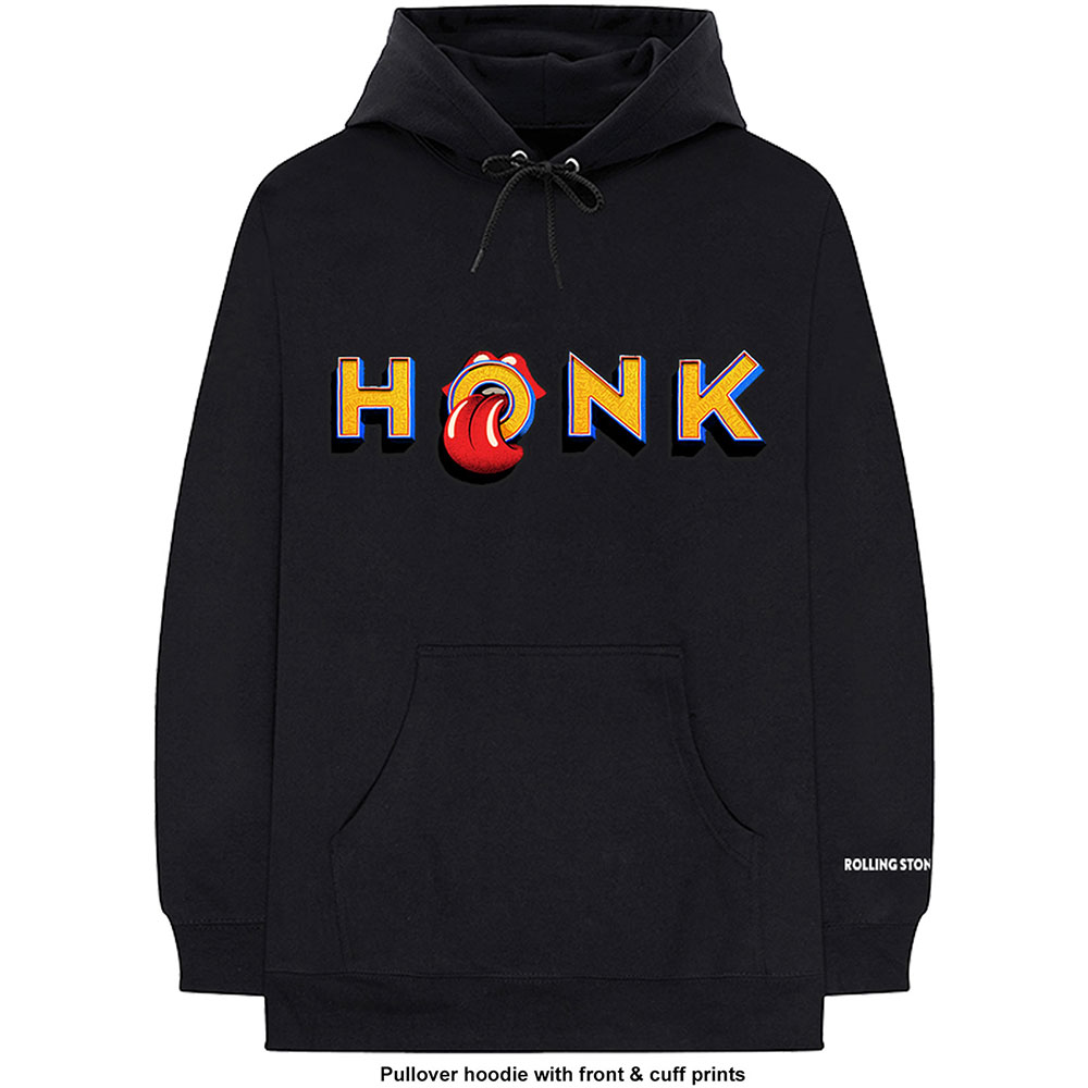 Mikina The Rolling Stones - Honk Letters, Unisex,Čierna,L