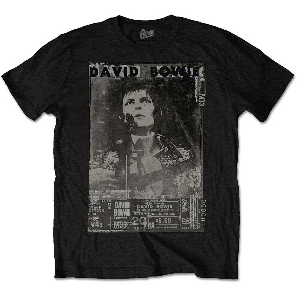 Tričko David Bowie - Ziggy, Unisex,Čierna,XXL