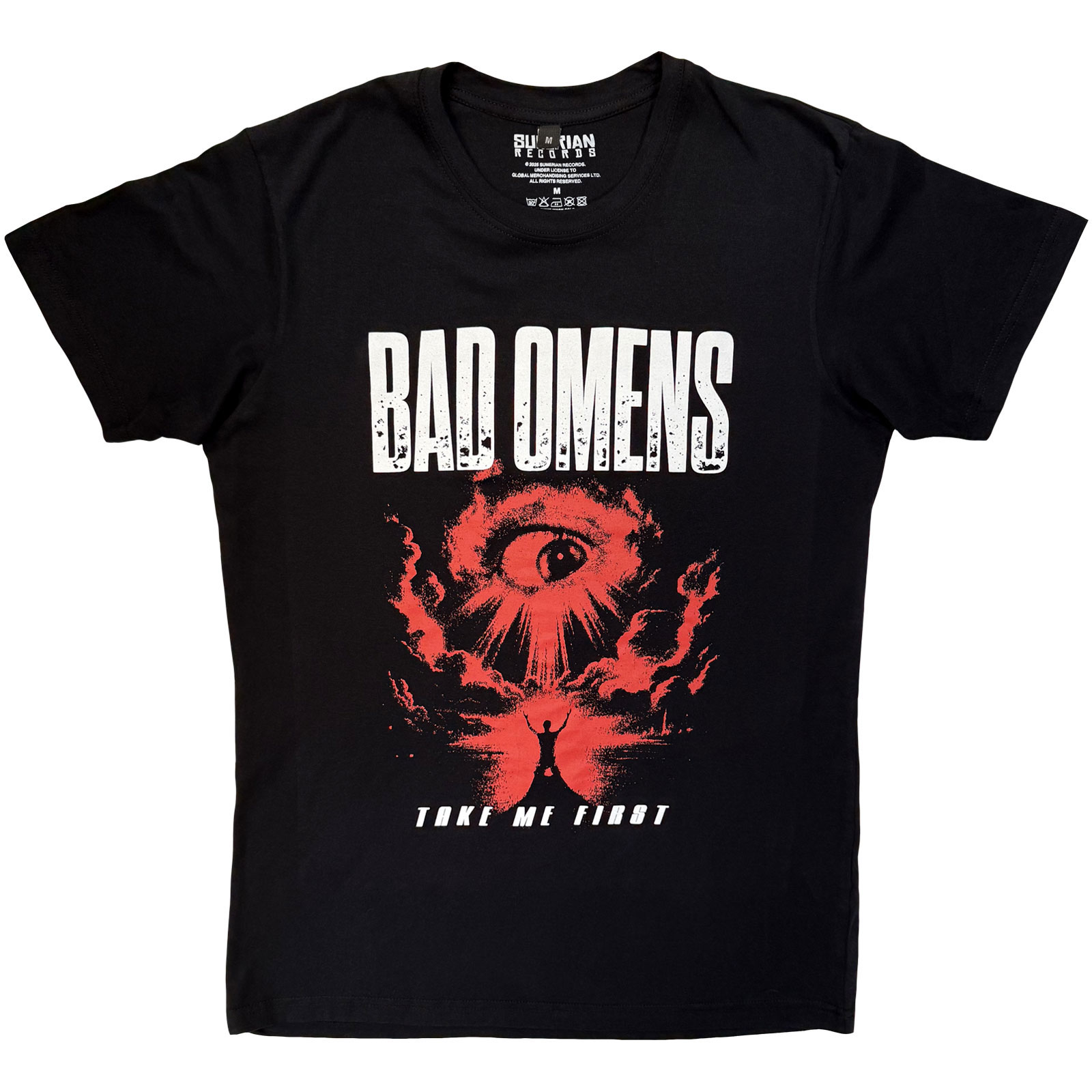 Tričko Bad Omens - Red Eye, Unisex,Čierna,M