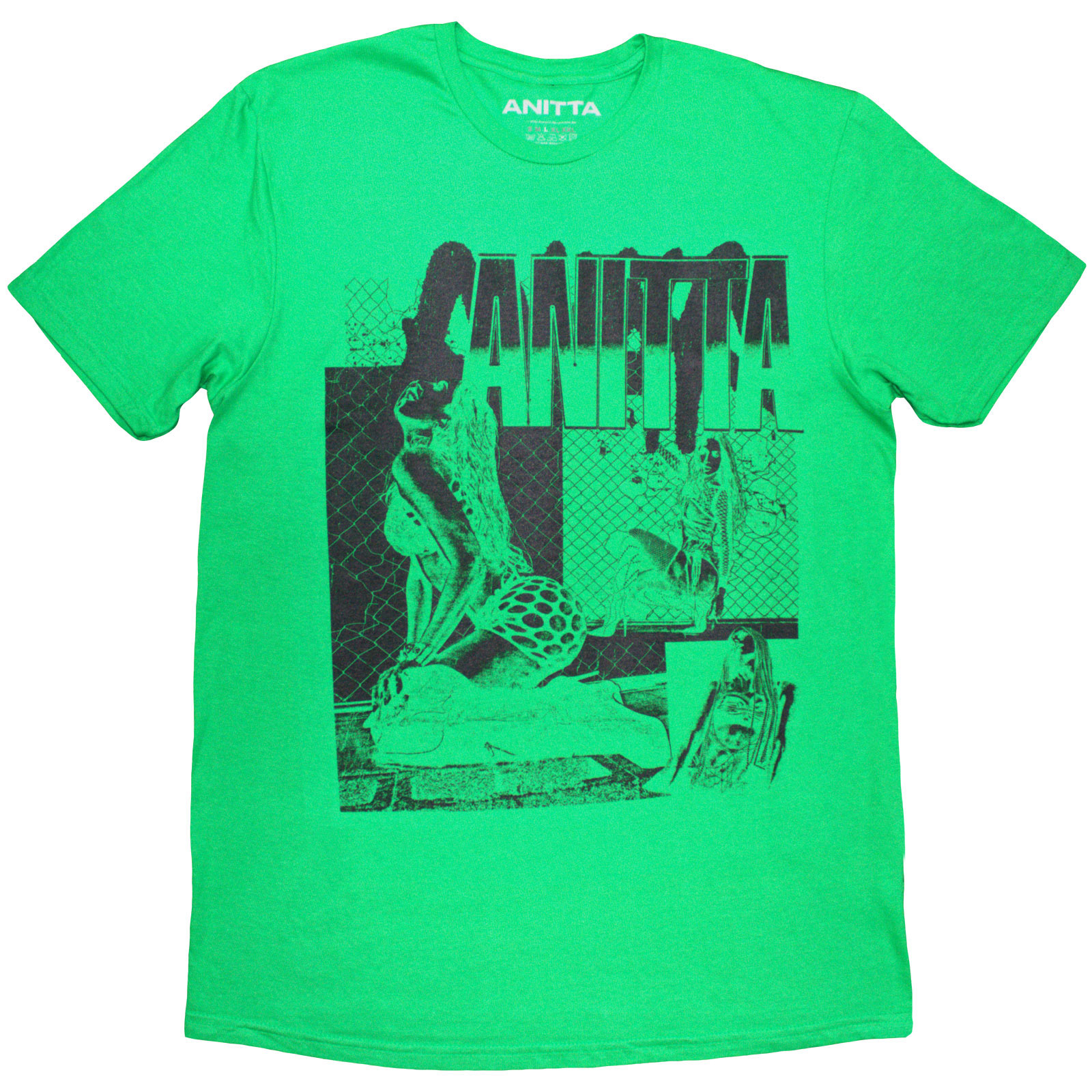 Tričko Anitta - Green Collage, Unisex,Zelená,XXL