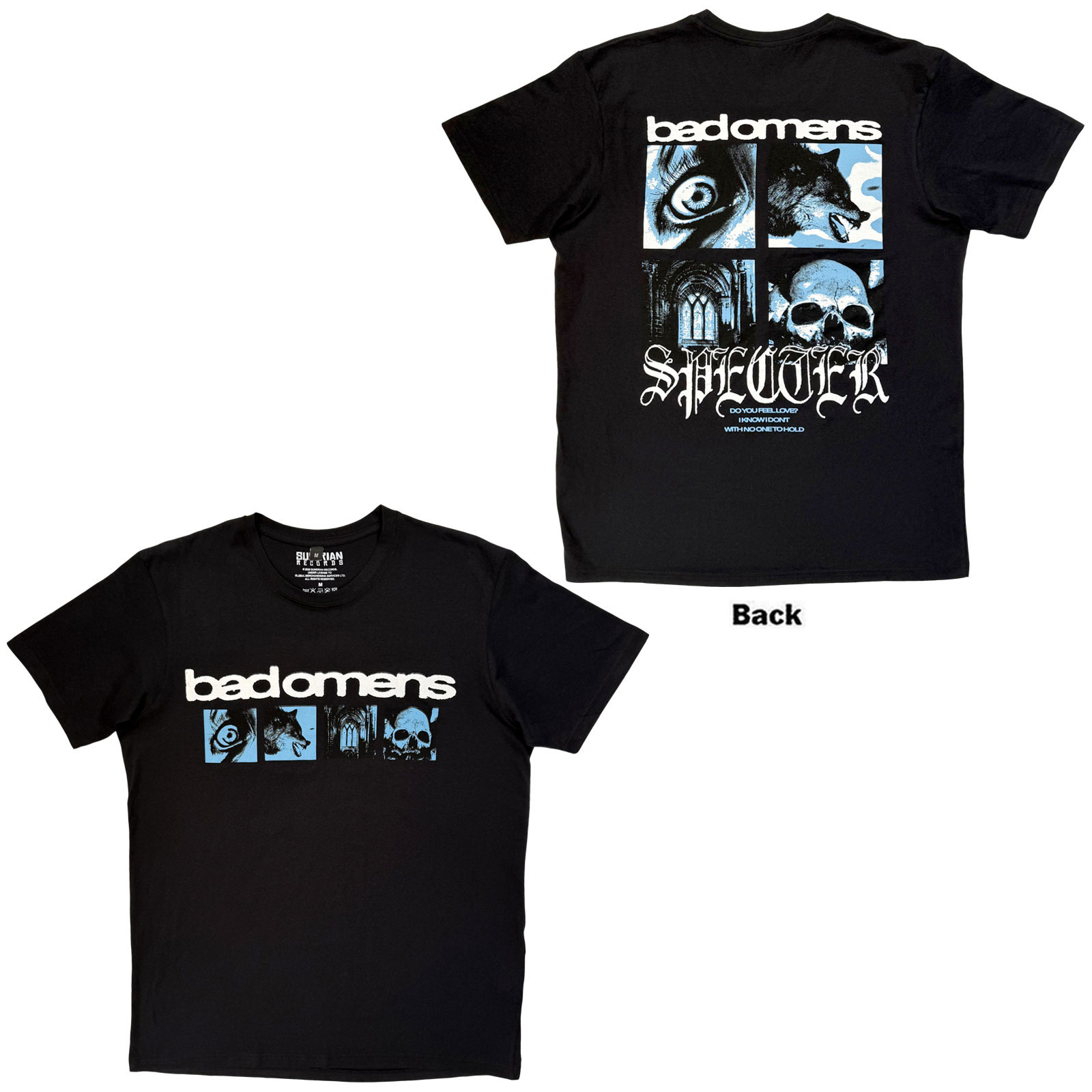 Tričko Bad Omens - Specter Collage, Unisex,Čierna,XXL