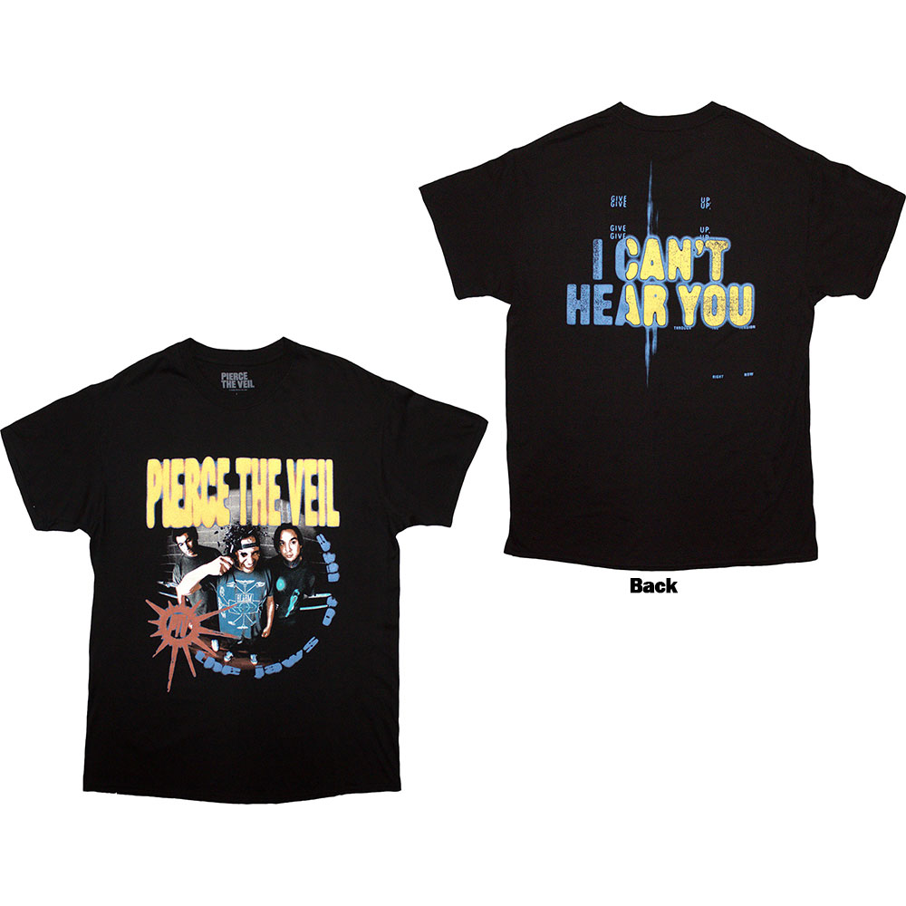 Tričko Pierce the Veil - I Can't Hear You, Unisex,Čierna,XXL
