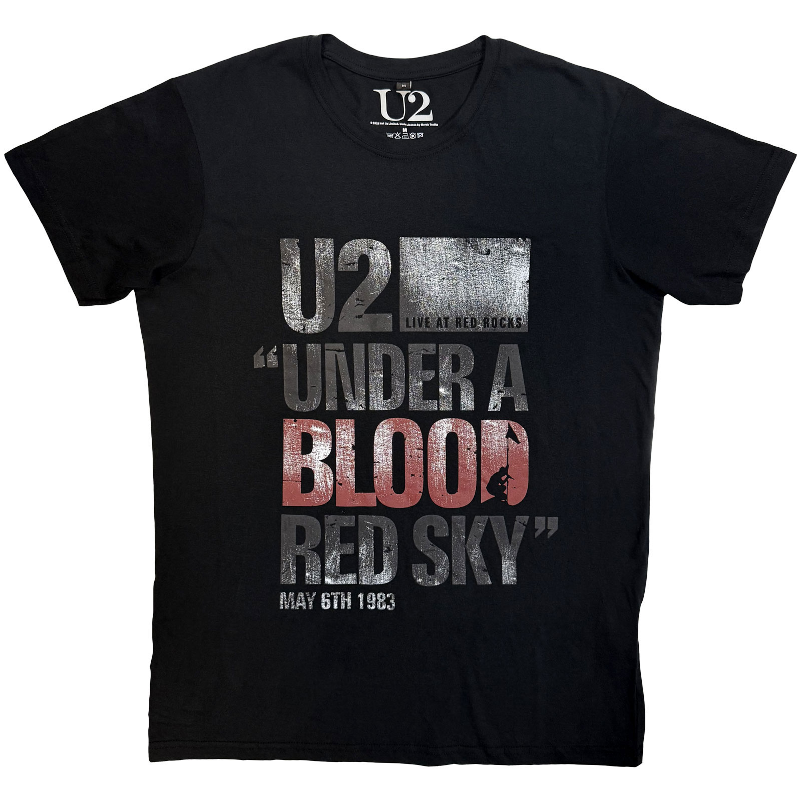 Tričko U2 - Blood Red Sky Live, Unisex,Čierna,XXL