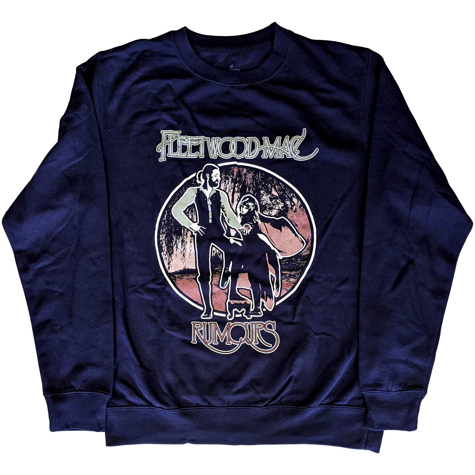 Crewneck Fleetwood Mac - Rumours Vintage, Unisex,Modrá,XS