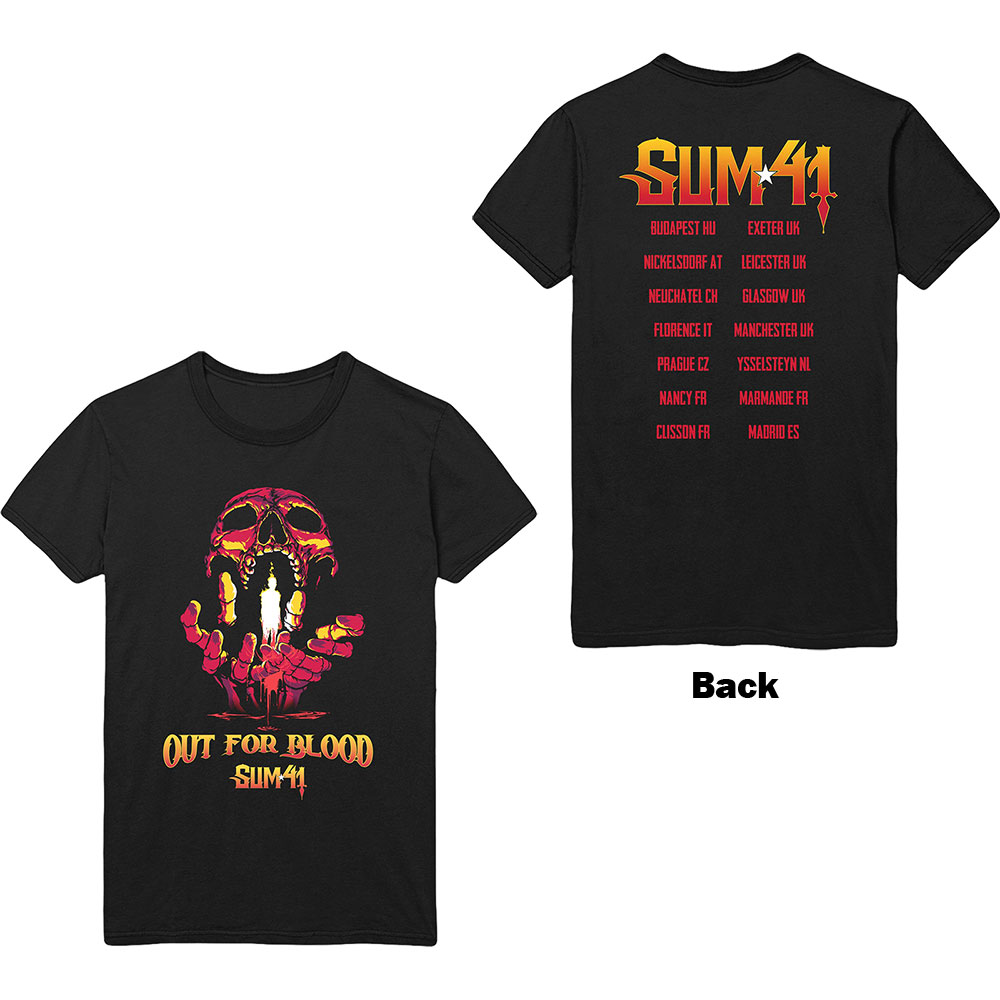 Tričko Sum 41 - Out For Blood, Unisex,Čierna,XXL