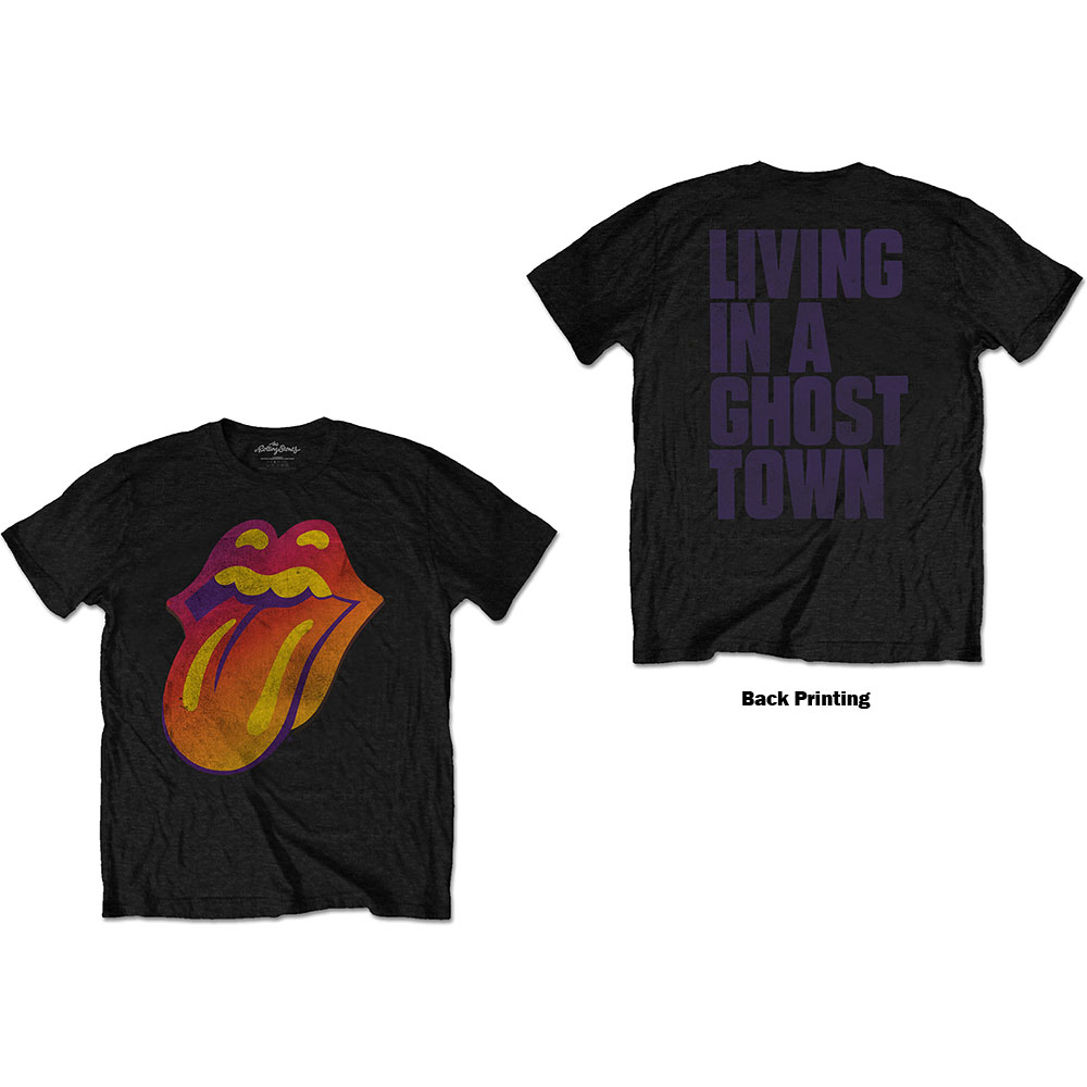 Tričko The Rolling Stones - Ghost Town Distressed, Unisex,Čierna,XXL