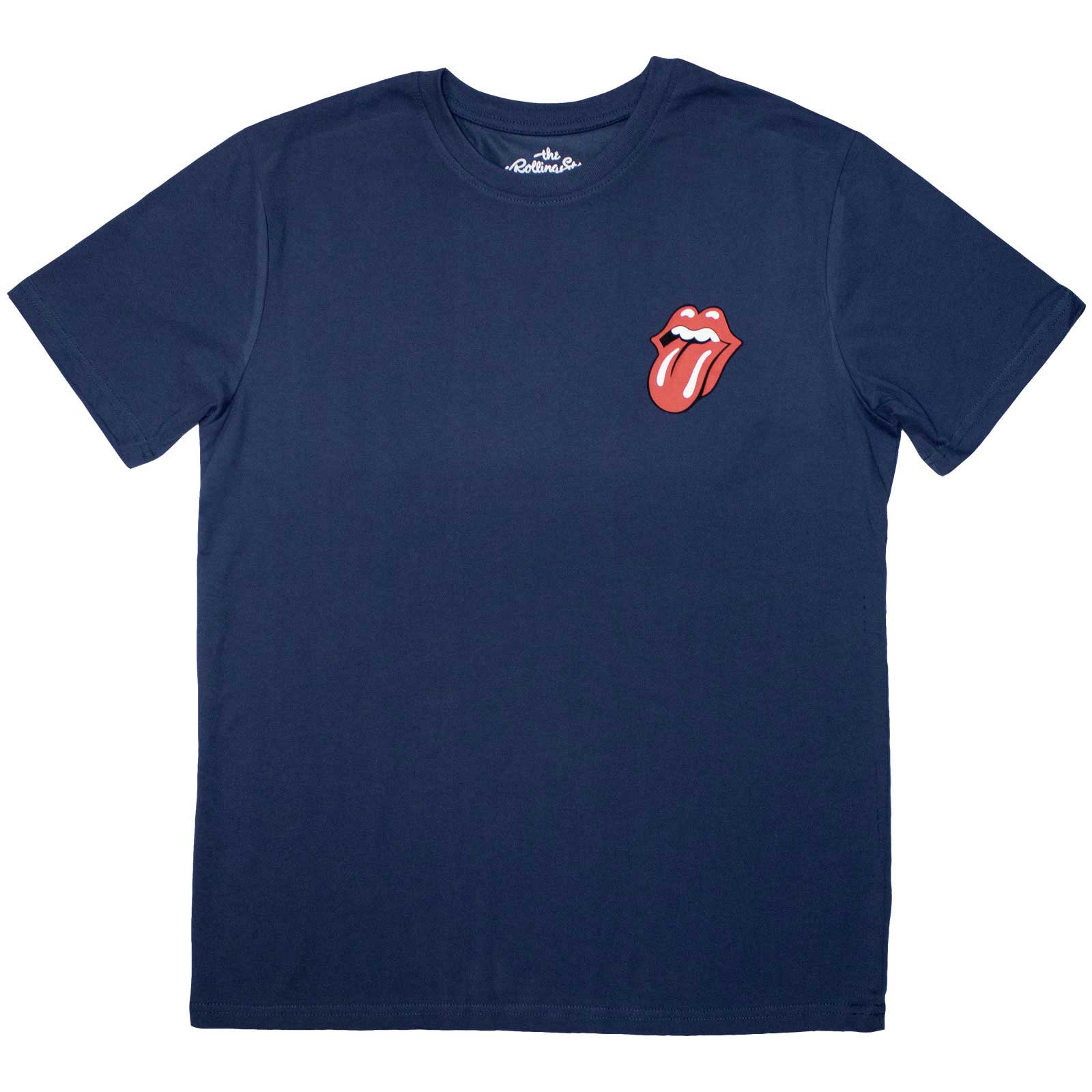 Tričko The Rolling Stones - Mini Classic Tongue, Unisex,Modrá,XXL