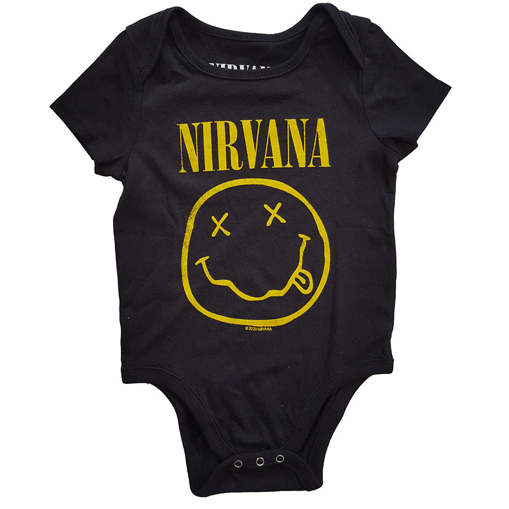 Body Nirvana - Yellow Smiley, Dieťa,Čierna,18 - 24 mes.