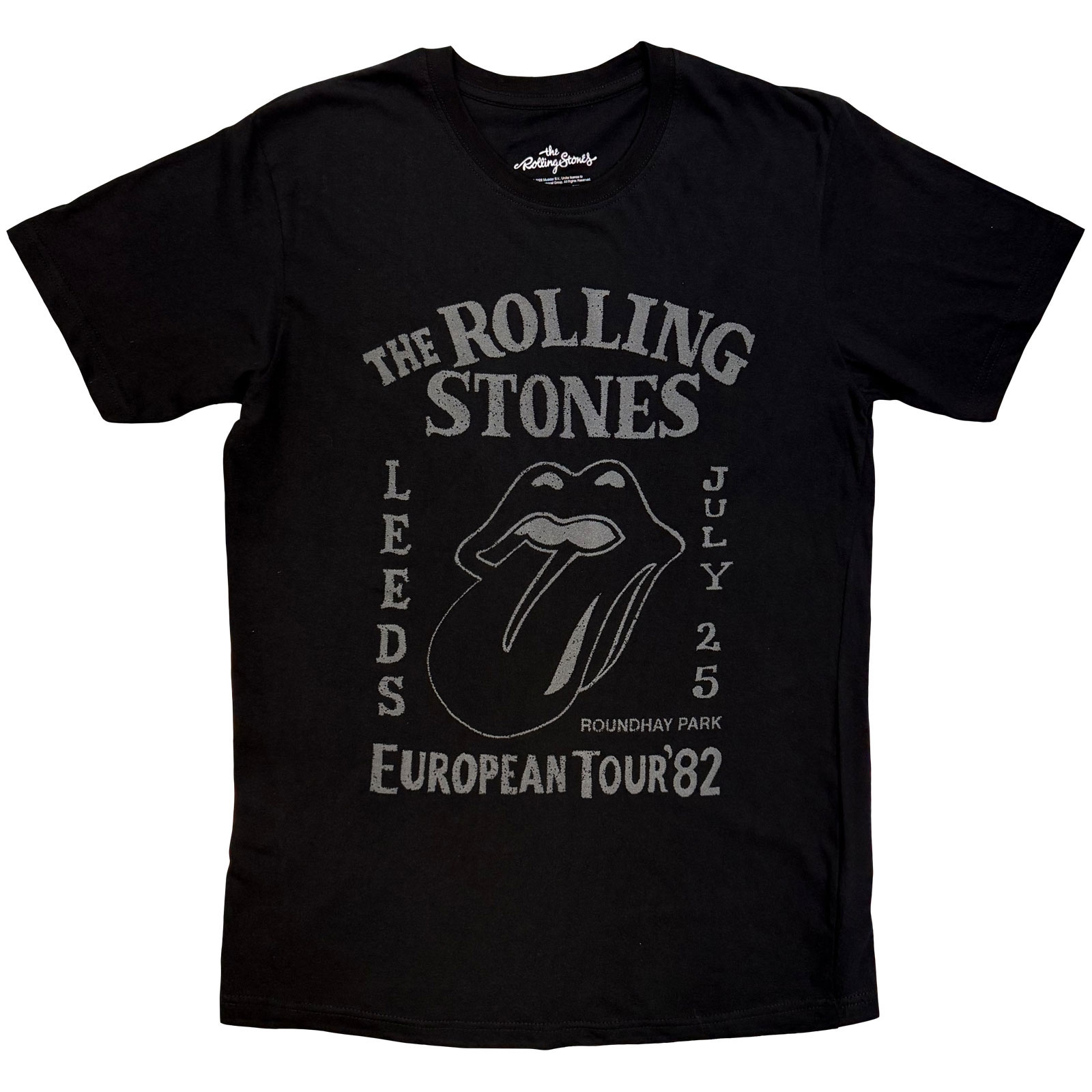 Tričko The Rolling Stones - European Tour '82, Unisex,Čierna,XXL