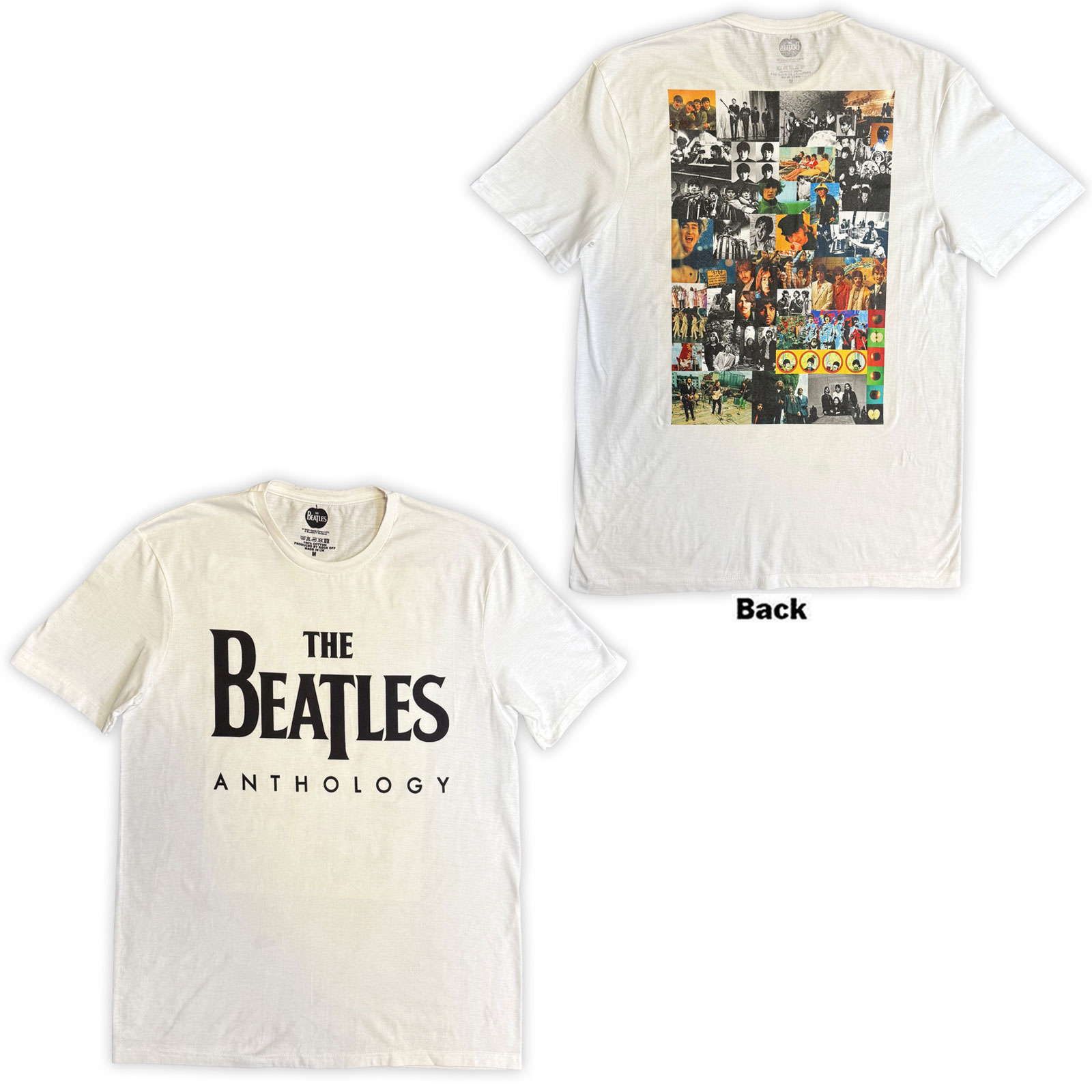 Tričko The Beatles - Anthology, Unisex,Biela,XXL