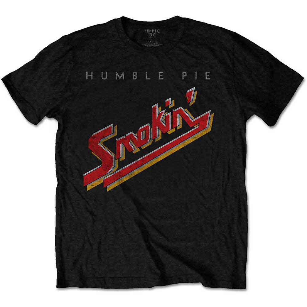 Tričko Humble Pie - Smokin' Vintage, Unisex,Čierna,XL