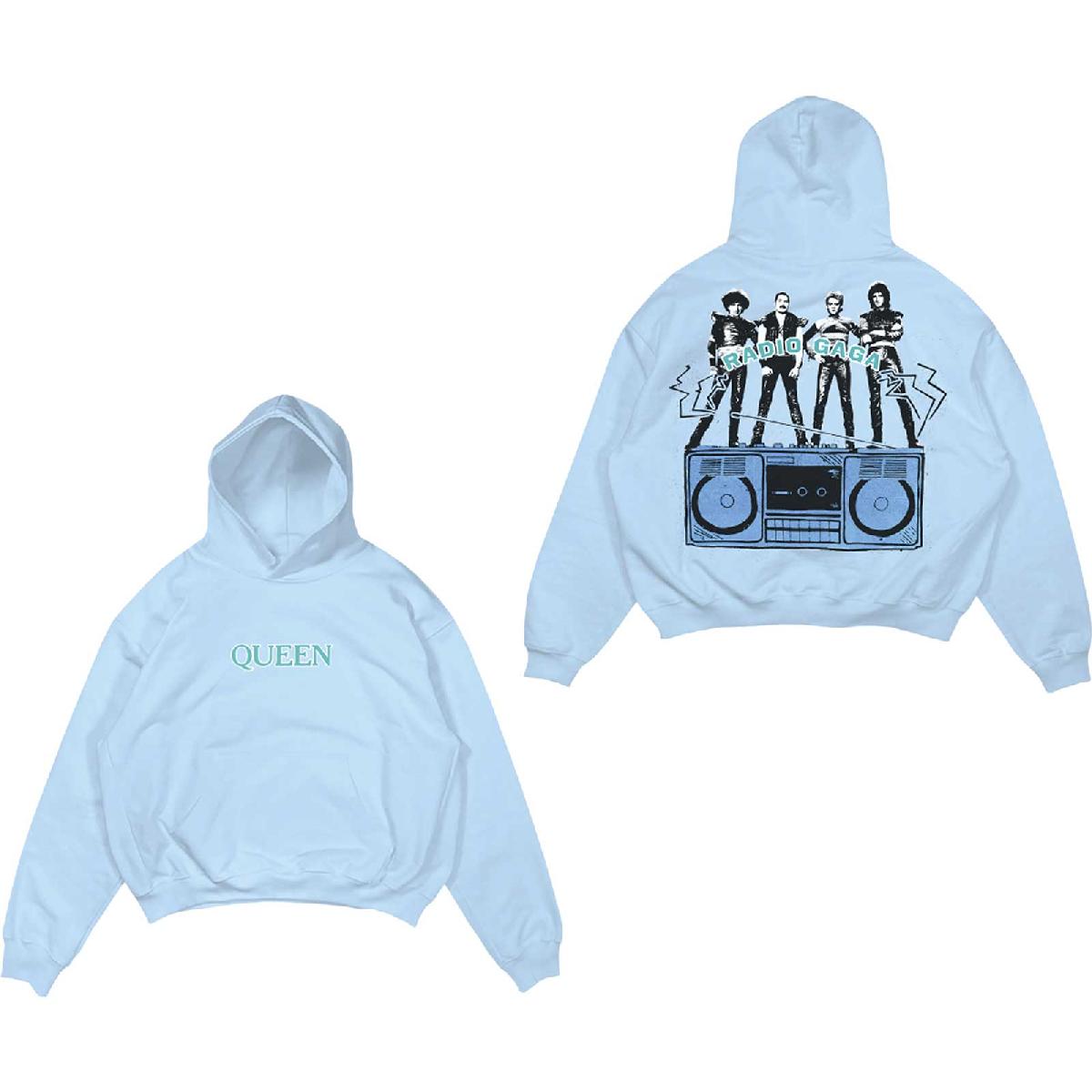 Mikina Queen - Radio Ga Ga, Unisex,Modrá,XXL