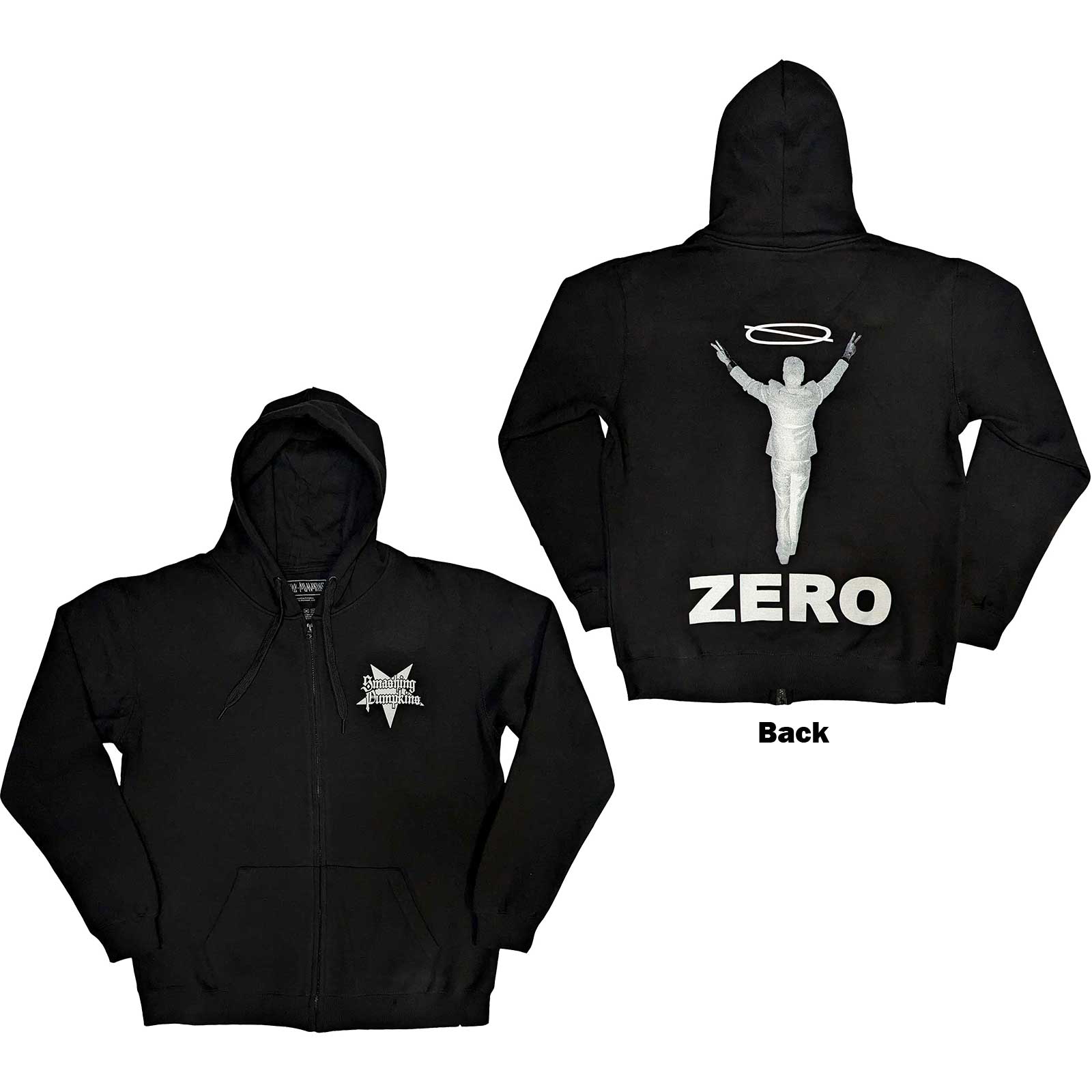 Mikina na zips The Smashing Pumpkins - Zero Halo, Unisex,Čierna,XXL