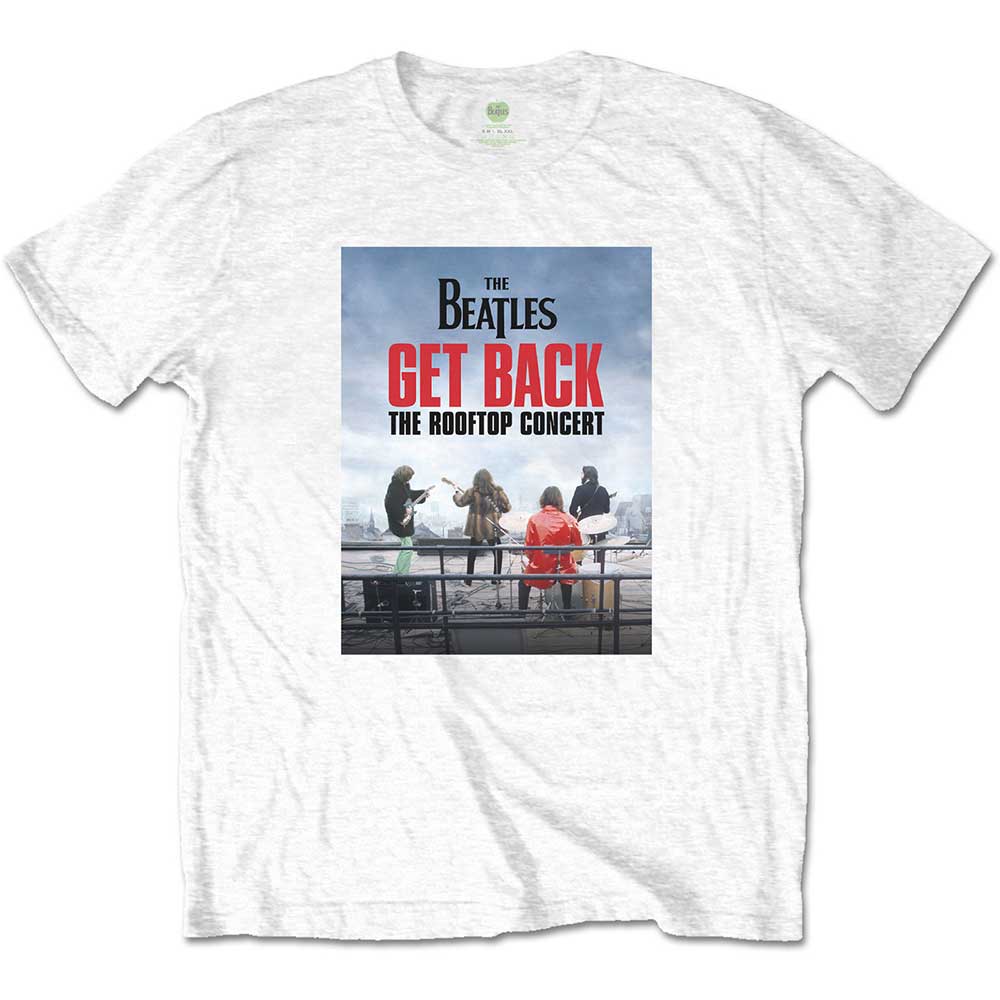 Tričko The Beatles - Rooftop Concert, Unisex,Biela,XXL