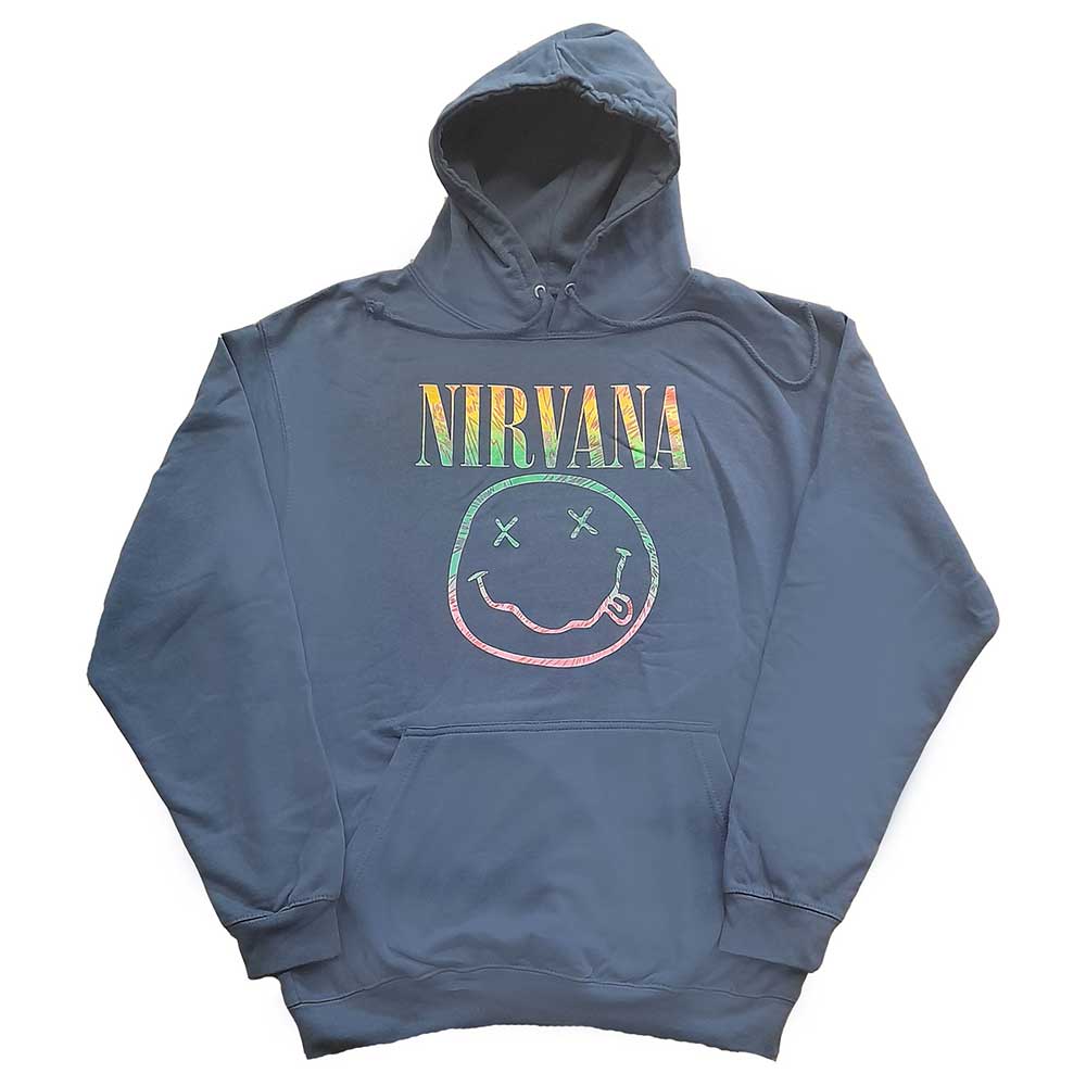 Mikina Nirvana - Sorbet Ray Smiley, Unisex,Modrá,XXL