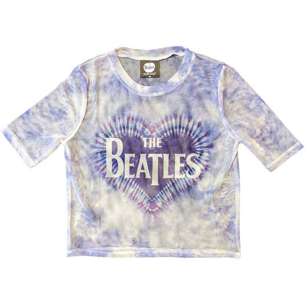 Tielko The Beatles - Heart & Drop T Logo, Žena,Biela,XL