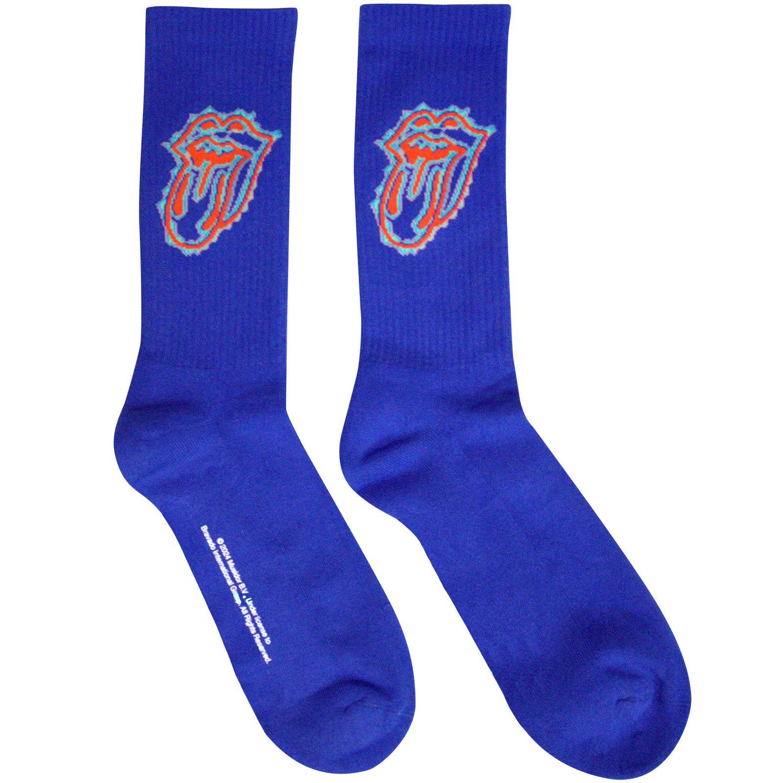 Ponožky The Rolling Stones - Doodle Tongue, Unisex,Modrá,UK 7 - 11