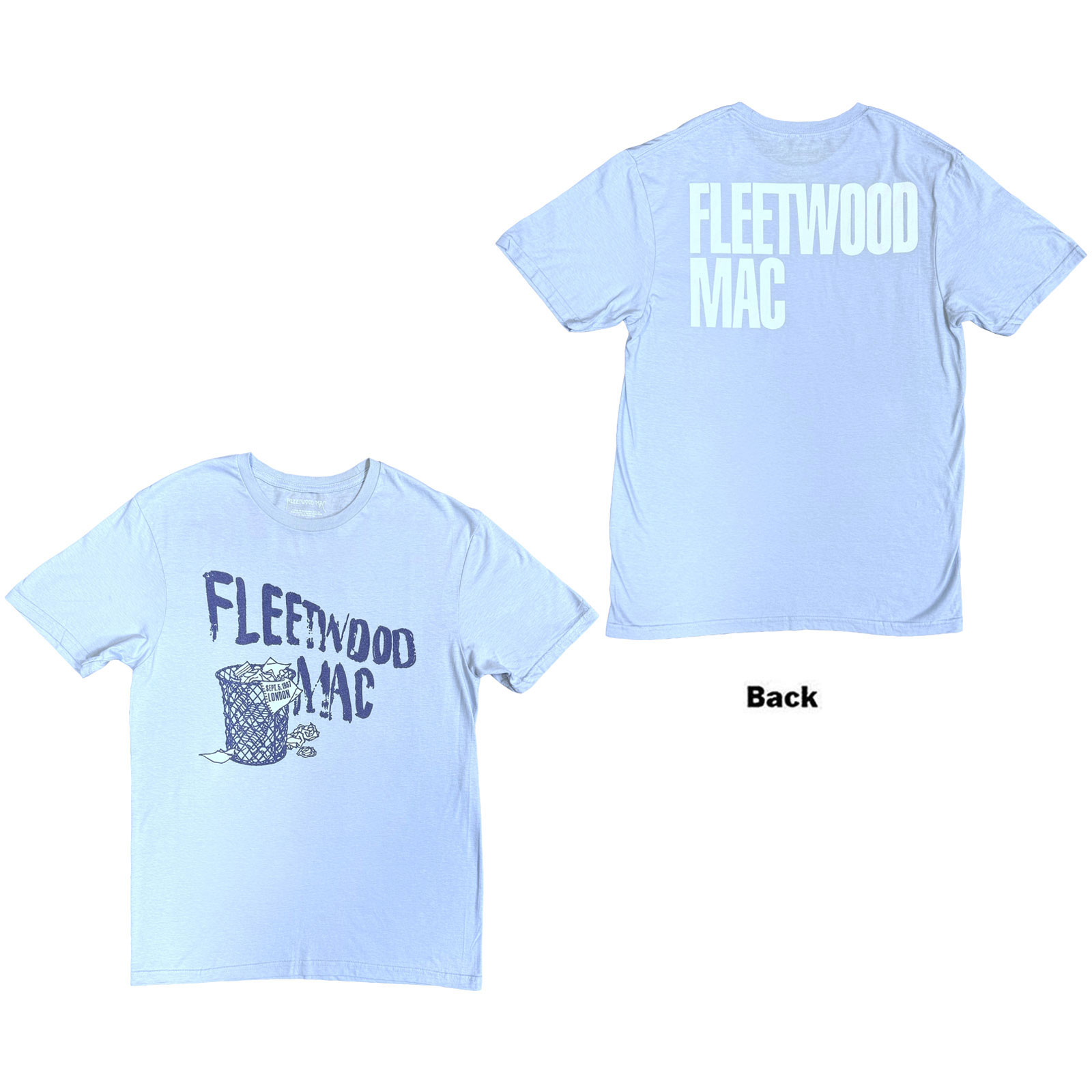 Tričko Fleetwood Mac - London, Unisex,Modrá,XXL