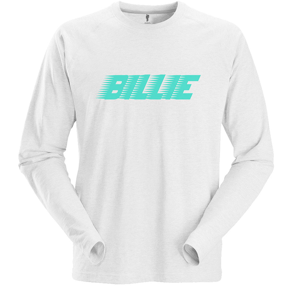 Tričko s dlhým rukávom Billie Eilish - Racer Logo, Unisex,Biela,XXL