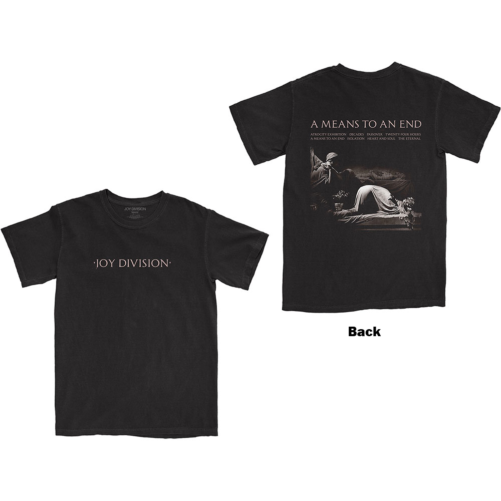 Tričko Joy Division - A Means To An End, Unisex,Čierna,XXL