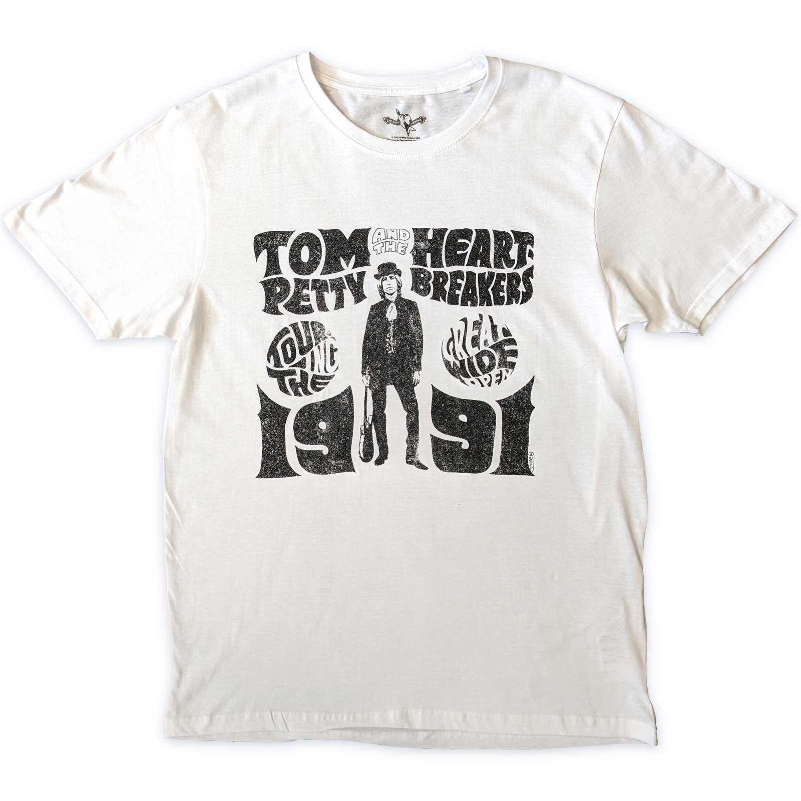 Tričko Tom Petty & The Heartbreakers - Great Wide Open Tour, Unisex,Biela,XXL