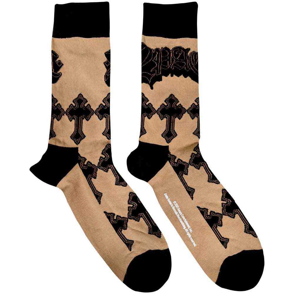 Ponožky 2Pac - Crosses, Unisex,Natural,UK 7 - 11